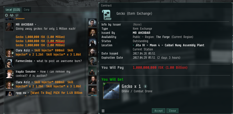 The “decimal-place” scam. The con artist advertises ships for the low price of 1 million in-game credits, but the transaction itself is for 1 billion. They’re hoping the mark greedily clicks through without noticing. Once the transaction is over, there’s nothing the victim can do.